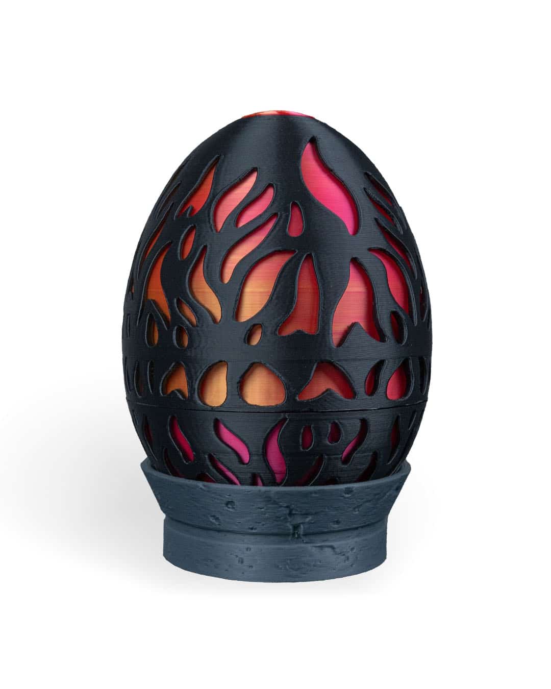 large egg, molten, tall